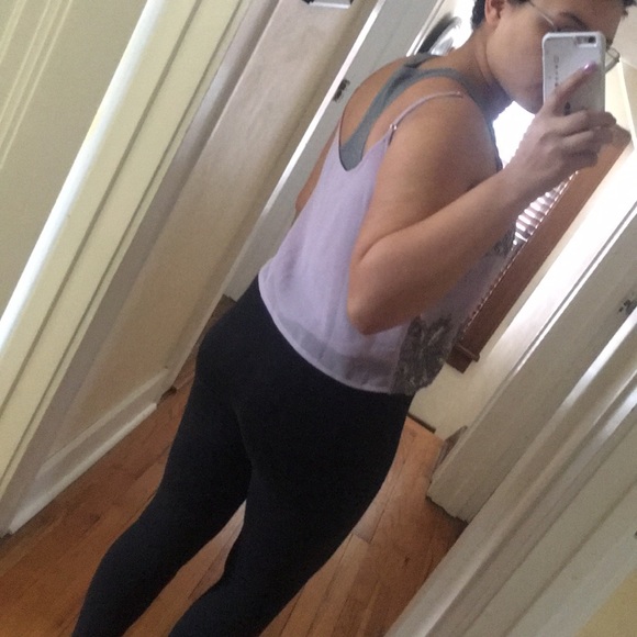 Beaded Purple Tank Top - Picture 2 of 4